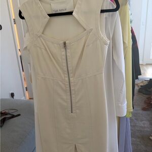 Yigal Azrouel Strapless Cream Dress with Zipper
